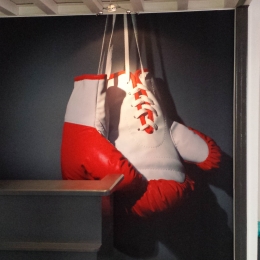 mur imprimé salle de boxe