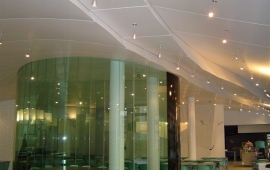 plafond acoustique en forme