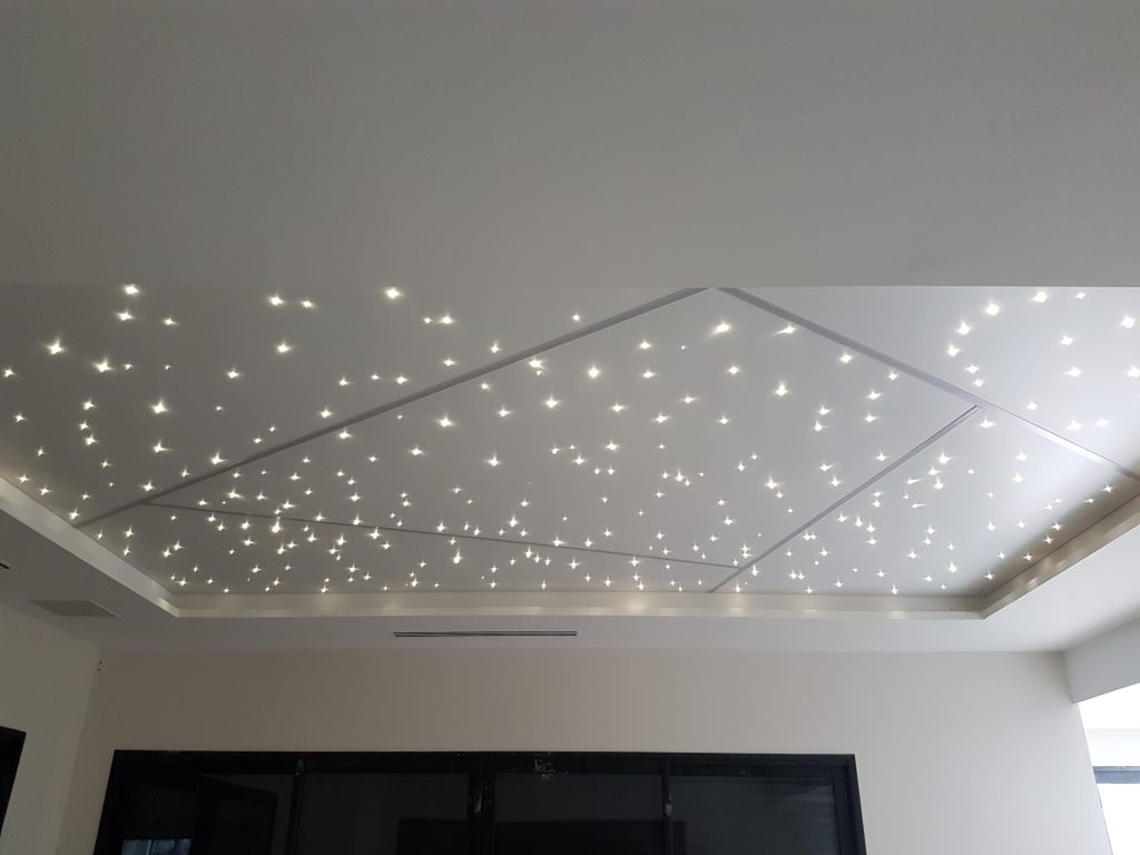 Plafond tendu étoilé  CLIPSO, fabricant de murs et plafonds tendus