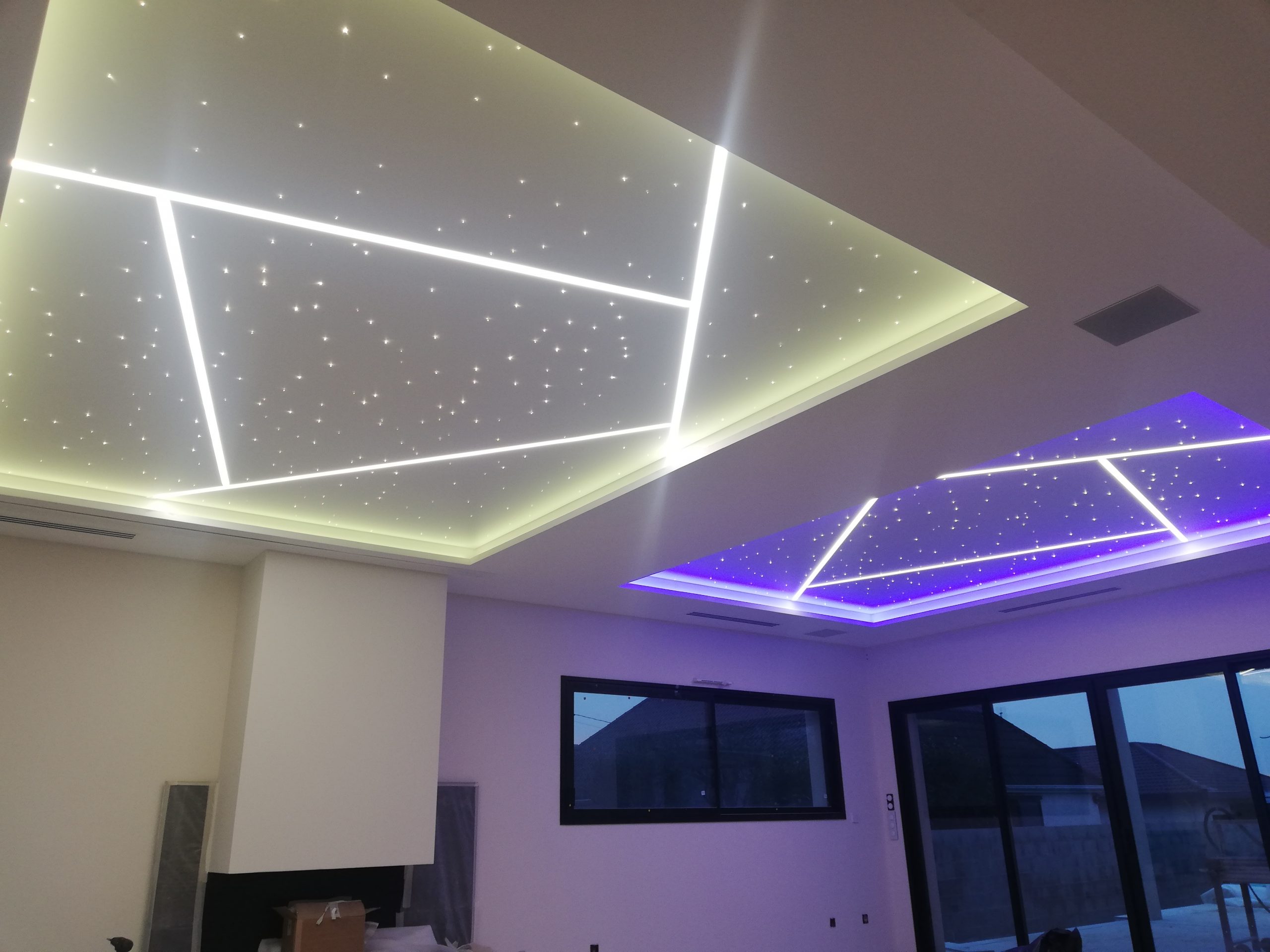 Eclairage LED plafond tendu STARLAK